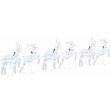  LED Riječni jeleni 6 pcs Srebrno tkanina | shoptok.hr