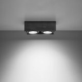  Sollux SL.0884 - Plafonska svetiljka QUATRO 2xGU10/40W/230V beton | Eponuda.com