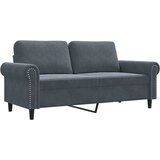 Maison Chic Dvosed kavč - Sofa - Kanape temno siv 140 cm žamet, (21727243) Cene