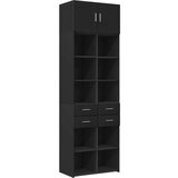 vidaXL Omara za shranjevanje črna 70x42,5x225 cm inženirski les | Shoptok.si