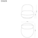 Micadoni Bordo okretna fotelja od šenila Chuck – | shoptok.hr