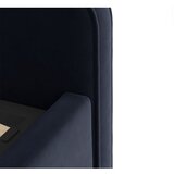 Micadoni Temno modra oblazinjena zakonska postelja z letvenim dnom 140x200 cm Eda – | Shoptok.si