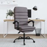  Masažni pisarniški stol sivo umetno usnje, (20669272) | Shoptok.si