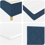  Postelja z vzmetnico z vzmetnico Modra 80 x 200 cm blago, (5000128033) | Shoptok.si