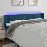  LED uzglavlje tamnoplavo 163x16x78/88 cm baršunasto | shoptok.hr