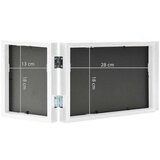vidaXL Trodijelni okvir za fotografije bijeli 28x18 cm + 2x (13x18 cm) | shoptok.hr