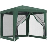 Šator za zabave s 4 mrežasta bočna zida zeleni 2 5 x 2 5 m HDPE | shoptok.hr