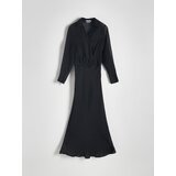 Reserved - Haljina s nabranim efektom - crno | shoptok.hr