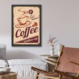 Wallity uramljena slika Coffee, 40x55 cm Cene