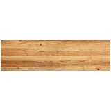  Okenske police 2 kosa svetlo rjava 140x40x2 cm trdna hrastovina | Shoptok.si