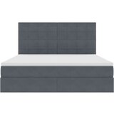  Krevet s prostorom za pohranu s LED-om Tamno siva 160 x 200 cm | shoptok.hr