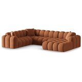 Cosmopolitan Design Kutna garnitura od šenila boja terakote (s lijevim kutom/u obliku slova "U") Treno – | shoptok.hr