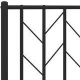 Metalni okvir za krevet s uzglavljem crni 107x203 cm | shoptok.hr
