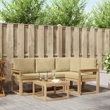  Set vanjskih sofa 5 kom. Bijela i bež | Eponuda.com