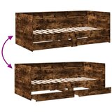  Dnevni krevet s ladicama bez madraca boja hrasta 75x190 cm | Eponuda.com