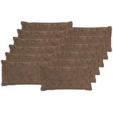  Presvlaka za jastuk 12 kom. HOUTEN Svijetlosmeđa 40 x 80 cm | shoptok.hr