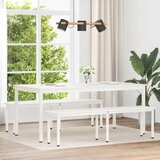  Klupa Bijelo 160 x 35 x 45 cm Čvrsto borovo drvo | shoptok.hr