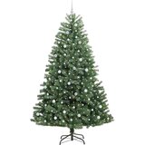 vidaXL Umjetno božićno drvce s nogom Zelena 240 cm PVC i metal | shoptok.hr