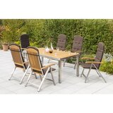 Gardenson Vrtna Garnitura Keros, 7-Delno, Jeklo, Masiven Les | Shoptok.si