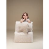 Wigiwama Kremno bel otroški fotelj iz tkanine bouclé Cloud – | Shoptok.si