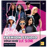 Lisciani Barbie Sketch book together we shine fashion studio cene