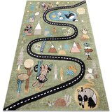 RugsX Preproge Preproga FUN Route za otroke, ulica, živali 120x170 cm Zelena | Shoptok.si