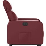 vidaXL Električni naslonjač na podizanje umjetna koža crvena boja vina | shoptok.hr