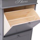 Ormarić za cipele sivi 50 x 28 x 98 cm od drva paulovnije | shoptok.hr