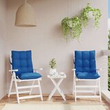  Jastuci za stolicu s niskim naslonom 2 kom plavi od tkanine | shoptok.hr