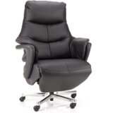 Ergoles comfy črn usnjen počivalnik/stol, (21052427) | Shoptok.si