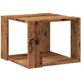 Maison Chic Kava miza - kavna mizica - Nizka mizica Old Wood 40x40x30 cm Inženirski les, (21754950) | Shoptok.si