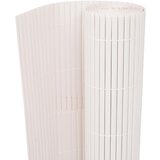 vidaXL Dvostranska vrtna ograja 90x500 cm bela Cene