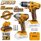 Ingco akumulatorski set COSLI230708 bušilica 45Nm+odvijač 170Nm super | ePonuda.com