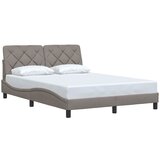 Maison Chic Posteljni okvir - Dvoposteljna postelja - Zakonska postelja brez vzmetnice taupe 140x190 cm blago-J12640, (21761037) | Shoptok.si
