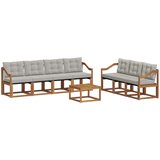  Set vanjskih sofa 8 kom. Prirodna i svijetlo siva | shoptok.hr