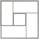  Vrtna saksija Srebrno 100 x 100 x 50 cm Nehrđajući čelik | shoptok.hr