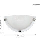 Eglo Salome zidna lampa/1 alabaster/krom | shoptok.hr