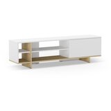 Marckeric Bijela TV komoda u dekoru hrasta 160x44 cm Cequoia – | shoptok.hr