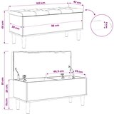  Klupa za odlaganje s jastučićem Staro drvo 102 x 42 x 46 cm | shoptok.hr