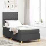  Krevet s opruga kutije Tamno siva 90 x 190 cm tkanina | shoptok.hr