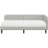  Kutni okvir kreveta Svijetlo siva 90 x 190 cm Baršun | Eponuda.com