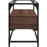 TV ormarić sa staklenom površinom boja hrasta 80x35x51 cm drvo | Eponuda.ba