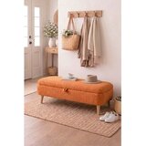 Hanah home Rena tapacirana klupa s prostorom za odlaganje 90 × 45 × 35 cm, narandžasta Cene