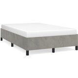 Furnova Posteljni okvir brez vzmetnico siv 120x190 cm žamet, (21934482) | Shoptok.si