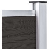 PANEL za ogradu WPC 175 x 105 cm crni | shoptok.hr