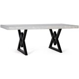 GINER Y COLOMER Pravokotna jedilna miza iz mangovega lesa 200 cm, (22147138) | Shoptok.si