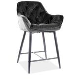 Barska stolica CHERRY H-2 - Baršun - crna | shoptok.hr