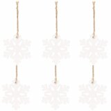 springos set božićnih pahulja, 6 komada, bijele | shoptok.hr