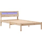 vidaXL Konstrukcija postelje Rjava 75 x 190 cm Masivno borovo les | Shoptok.si