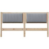  Tapecirani uzglavlje Smeđa 150 cm Masivni bor i tkanina | shoptok.hr